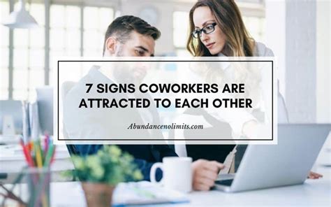 signs coworkers dating
